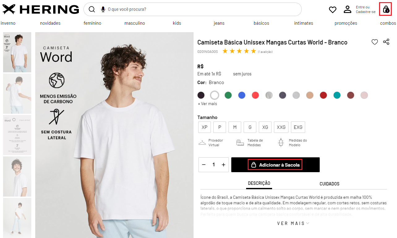 Roupas Hering com 60% de desconto: Saiba como usar cupom e pagar menos